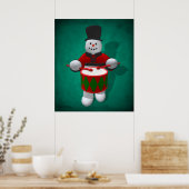 Poster Snowmen vintage : batteur (Cuisine)
