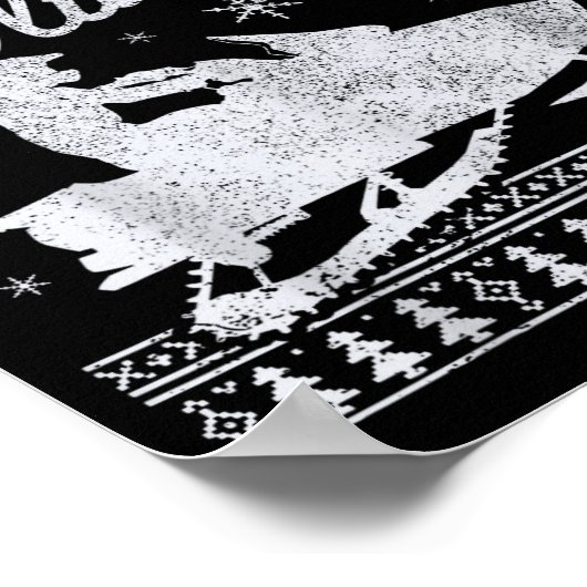 Poster Snowmobile Braapy Holidays Funny Braap Ugly Christ (Coin)