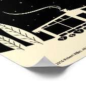 Poster Snowscene du milieu du siècle - Noir (Coin)