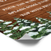 Poster Snowwood & Forest Pines Mimosa Bar Mariage (Coin)