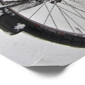 Poster Snowy Amsterdam dans la Pays-Bas en hiver (Coin)