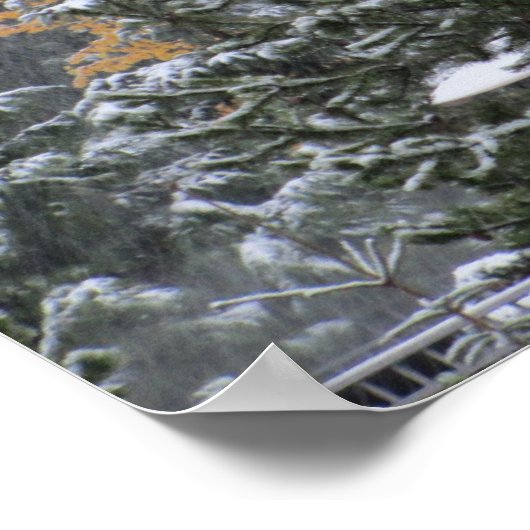 Poster Snowy Day à Whistler, C.-B. (Coin)