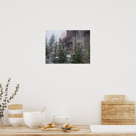 Poster Snowy Day à Whistler, C.-B. (Cuisine)