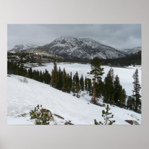 Poster Snowy Ellery Lake California Paysage hivernal