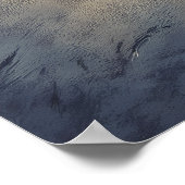 Poster Snowy Footprint Path - Melancholy Painterly Style (Coin)