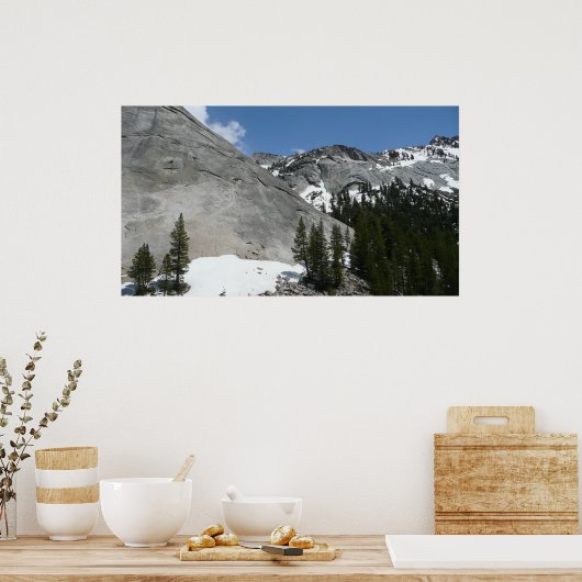 Poster Snowy Granite Domes I Yosemite National Park (Cuisine)