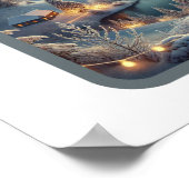 Poster Snowy Hillside Noël Sérénité (Coin)