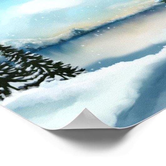 Poster Snowy pine (Coin)