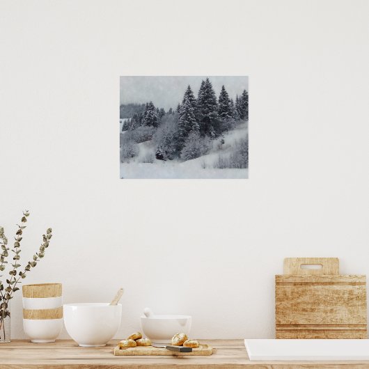Poster Snowy Woods (Cuisine)