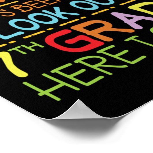 Poster So Long 6e année - Regarde dehors 7e année ! (Coin)