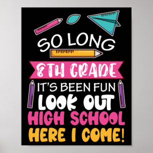 Poster So long 8e année Bonjour lycée collège école secon