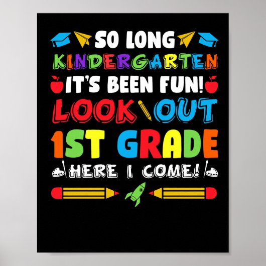 Poster So Long Kindergarten 1ère année (Devant)