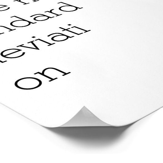 Poster So Mean I Have No Standard DeviationPoster (Coin)