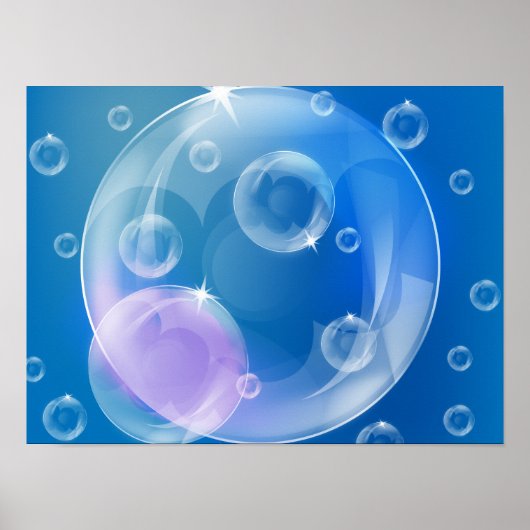 Poster Soap bubbles (Devant)