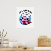 Poster Soap-ermaman Drôle savon Maman Pun (Cuisine)