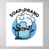 Poster Soap-prano Funny Soprano Soprano Soap Pun (Devant)