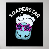 Poster Soaperstar Funny Soap Pun Dark BG (Devant)