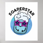 Poster Soaperstar Funny Superstar Soap Pun (Devant)