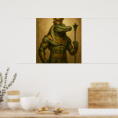 Poster Sobek - Crocodile égyptien Dieu Art (Cuisine)