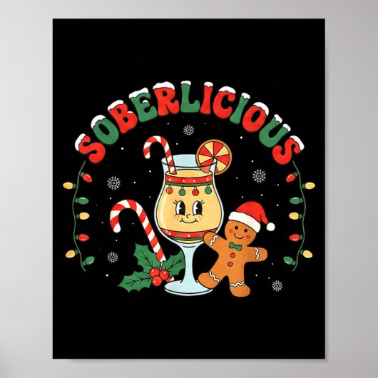 Poster Soberlicious Sober Funny Sobriety Recovery Aa Na H (Devant)