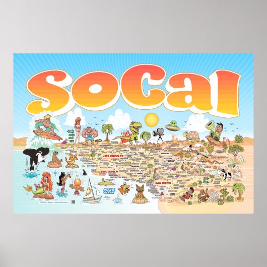 Poster SoCal géant 60x40 (Devant)