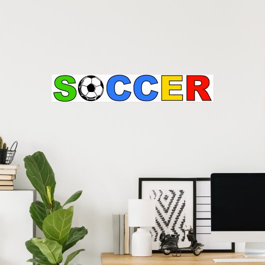 Poster soccer (Bureau à domicile)