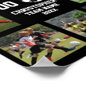 Poster Soccer 7 photo collage du nom de l'équipe (Coin)