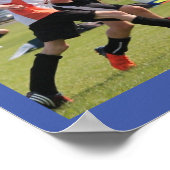 Poster Soccer 7 photo collage - Nom, équipe, année de num (Coin)