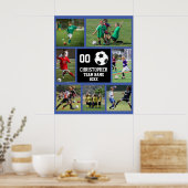 Poster Soccer 7 photo collage - Nom, équipe, année de num (Cuisine)