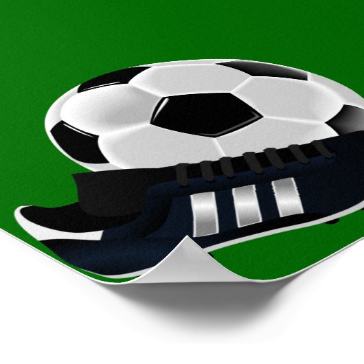 Poster Soccer ball and shoe (Coin)