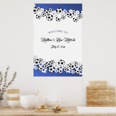 Poster Soccer Bar Mitzvah Bienvenue (Cuisine)