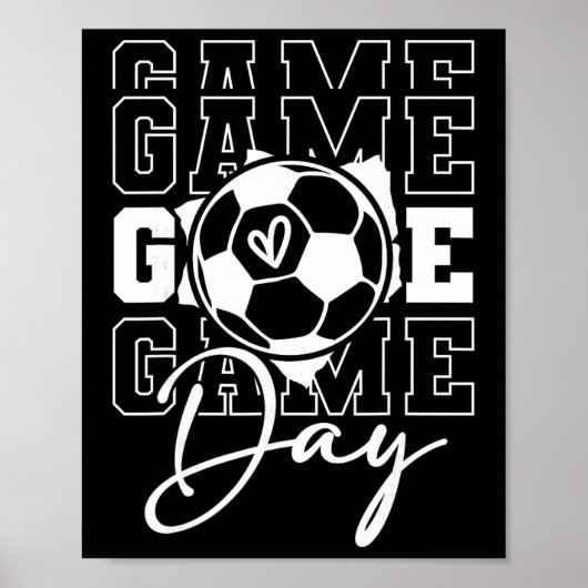 Poster Soccer de la journée de match (Devant)