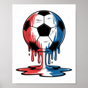 Poster Soccer Dégoulinant de Glace 4 Juillet Garçons Enfa