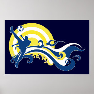 Poster soccer d'été