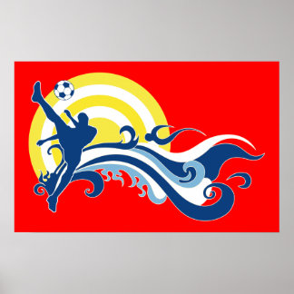 Poster soccer d'été