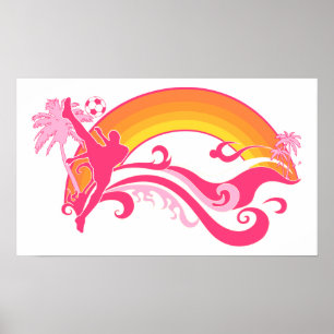 Poster soccer d'été