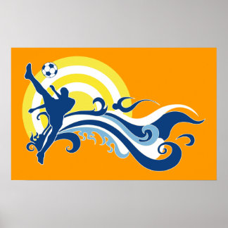 Poster soccer d'été