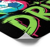 Poster Soccer Drip Melting Ice Cream Respect The Drip Boy (Coin)