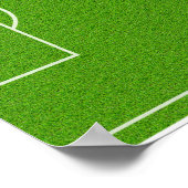 Poster Soccer Field Pattern on Grass (Coin)