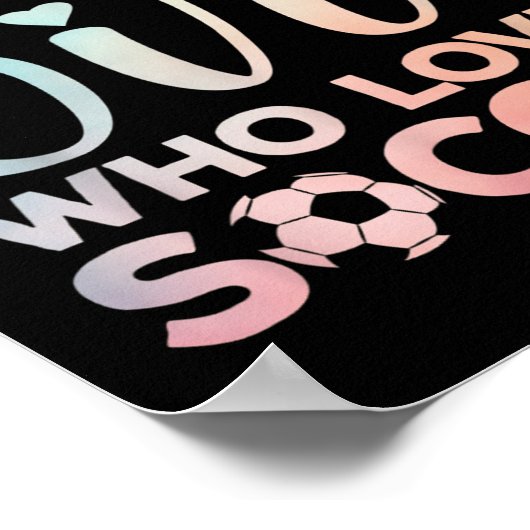 Poster Soccer Girl Art Pour Les Filles Enfants Enfant Enf (Coin)