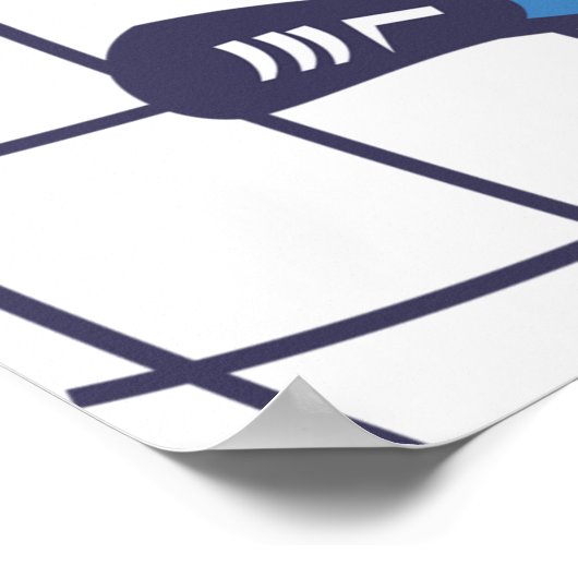 Poster Soccer Goalkeeper Diving Save (Coin)