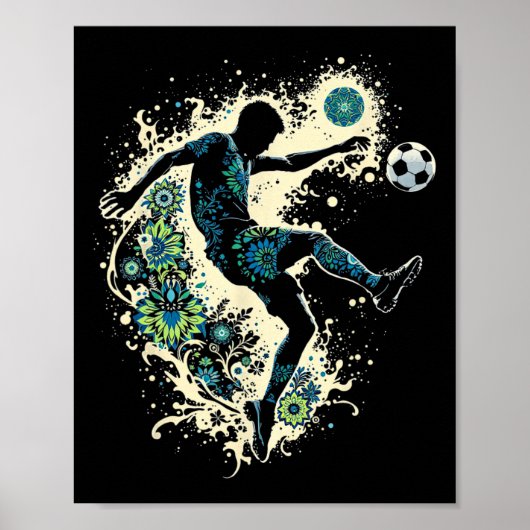 Poster Soccer I'm 7 Years Old Boy Birthday  (Devant)