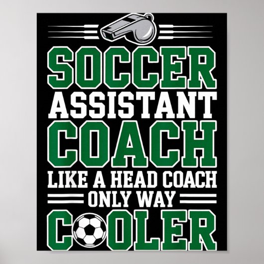 Poster Soccer Istant Coach Like A Head Coach Only Way Coo (Devant)