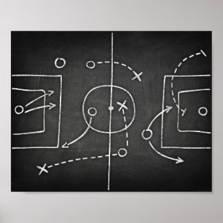 Poster Soccer LIVRE DE JEUX Signe Chalk Imprimer