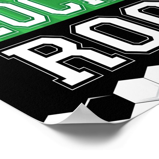 Poster Soccer Party LOCKROOM SIGNE Imprimer (Coin)