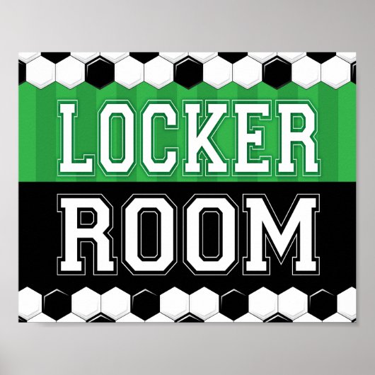 Poster Soccer Party LOCKROOM SIGNE Imprimer (Devant)