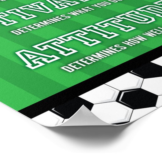 Poster Soccer Party MOTIVATIONNELLE SIGNE D'IMPRESSION (Coin)