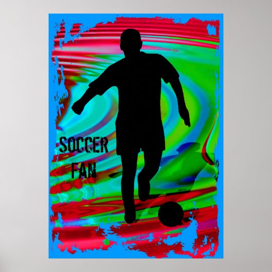 Poster Soccer Player & Radical Rainbow (Devant)
