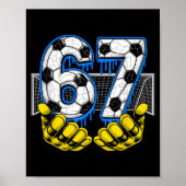 Poster Soccer Six Seven 67 Funny Gen Alpha Meme  (Devant)