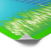 Poster Soccer Sport Garçons ou filles Nom Art Imprimer (Coin)